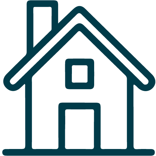 Domestic Icon of a house representing domestic painting and decorating work